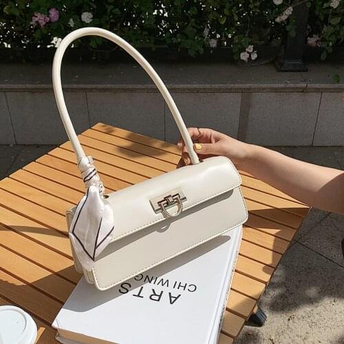 Handle Bag Women High Quality Pu Leather Shoulder Bag Ladies 2021 Luxury Handbag And Armpit Purse Female Small Underarm Bags