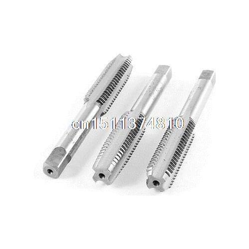 3 Pcs High Speed Steel M12 12mm Screw Thread Metric Hand Plug Taps
