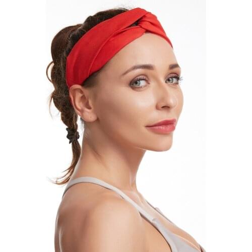 3pcs Women Hairbands High Elastic Solid Color Turban Headband Yoga Training Exercise Knot Head Wrap Hair Bands Accessories