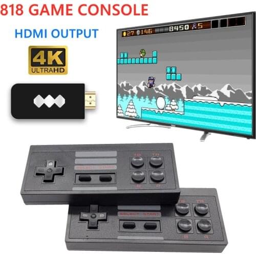 818 Games Wireless Console Classic Game Stick Video Game Console 8 Bit Mini Retro Controller HDMI-compatible Output Player HD