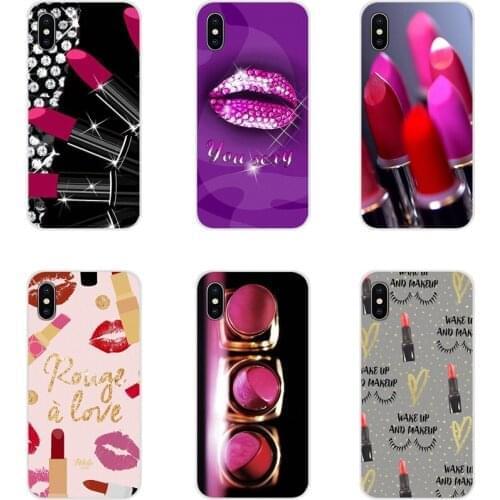 Accessories Phone Shell Covers For Samsung A10 A30 A40 A50 A60 A70 M30 Galaxy Note 2 3 4 5 8 9 10 PLUS Makeup Lover Lipstick