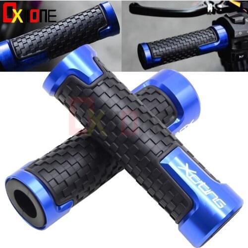 Aluminum 7/8"22mm Rubber Motorcycle Bike Handlebar Grips Motorbike Moto Handle Bar For KYMCO XCITING 250 300 350 400 400S 500