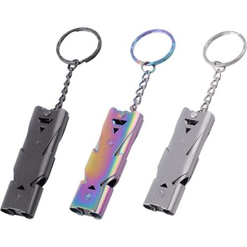 Emergency Whistles Lifeguard Safety With Lanyard And Keychain For Outdoor Camping