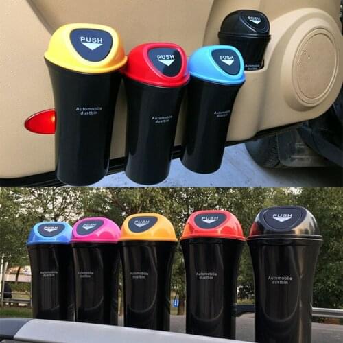 Car Garbage Holder Automobiles Storage Bag Accessories Trash Can Dust Case Auto Door Seat Back Visor Trash Bin Paper Dustbin