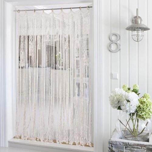 Bohemian Handmade Wall Hanging Woven Tapestry Room Door Window Curtain Wedding Backdrop Macrame Hanging Curtain Home Decor