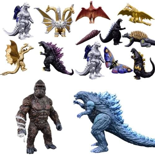 Godzilla Vs Kong Monster Giant MEGA King Ghidorah Model Joint Movable Action Figure Boy Toy Mecha Godzilla Collection Gifts