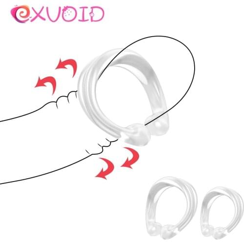 EXVOID Scrotum Bind Cock Rings Penis Ring 2 Size Sex Toys For Men Erection Penis Sleeve Delay Ejaculation Foreskin Correction