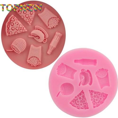 DIY Drinks Food Cake Molds 3D Fondant Chocolate Silicone Mold Food-Grade Candy Jelly Jello Sugar Moulds Cake Tools C1726