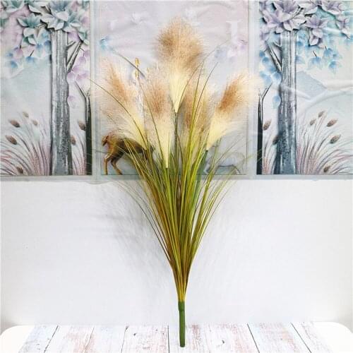 Mulation Flower 5 Forks Reed Artificial Flower Living Room Flower Home Furnishings Decor
