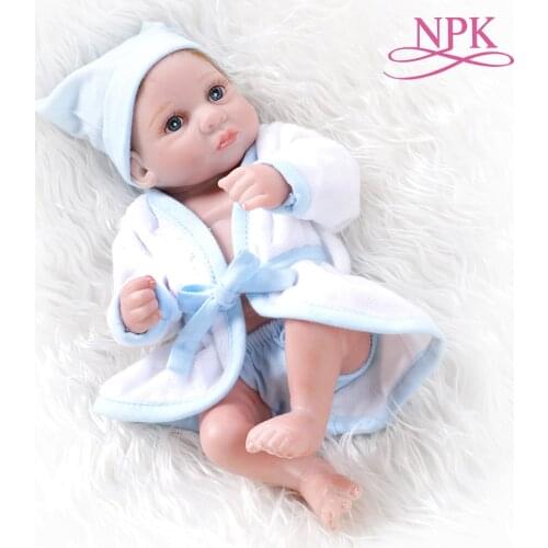 26CM mini size handfuls of fun reborn baby boy doll premie baby collectible doll Chrismas Gift