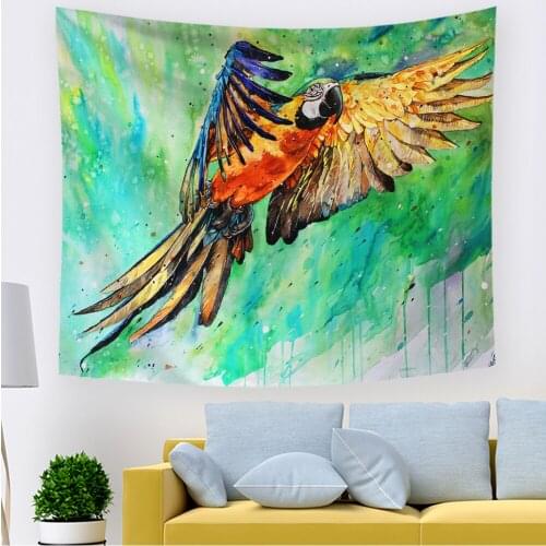 2021 Hawkalice Fantasy Animal Tapestry Wall Hanging For Bedroom Living Room Dorm Decor 80X60 Inches Hippie Eagle Flying Tiger