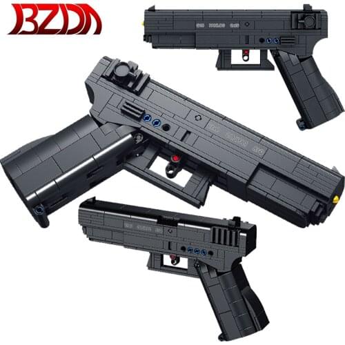 Cada PUBG Desert Eagle M1911 Gun Models Building Blocks WW2 Military Weapon Gun Shootable Toy Gun Birthday Gifts For Children