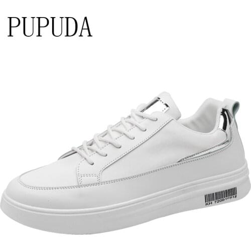 PUPUDA MenS Shoes Fashion Tide Shoes 2021 New White Shoes Non-Slip Wild Casual Shoes Men Sports Vulcanize Shoes Sneakers Men
