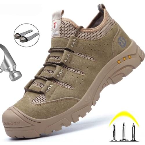 Dropshipping Work Safety Boot Men Safety Shoes Puncture-Proof Work Sneakers Indestructible Work Shoes Steel Toe Industrial Shoes