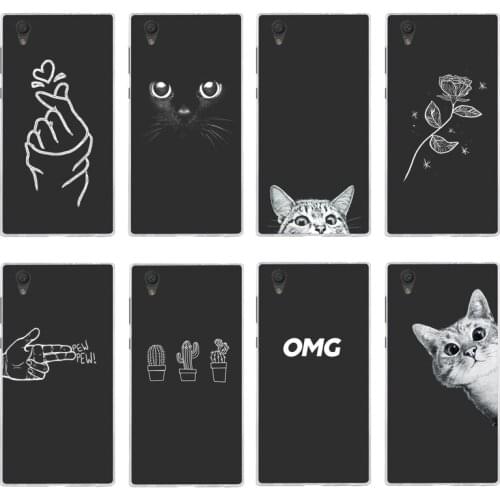 Soft Silicone For Sony Xperia L1 Case Cover Painting Phone Cases Pattern Matte Flower Coque G3311 G3312 G3313