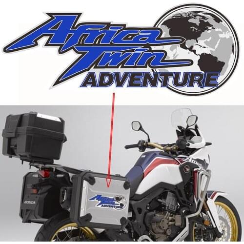 2pcs x Motorcycle Sticker Tail Top Side Panniers Luggage Aluminium Box Case Film Decal For Honda Africa Twin CRF1000L Adventure