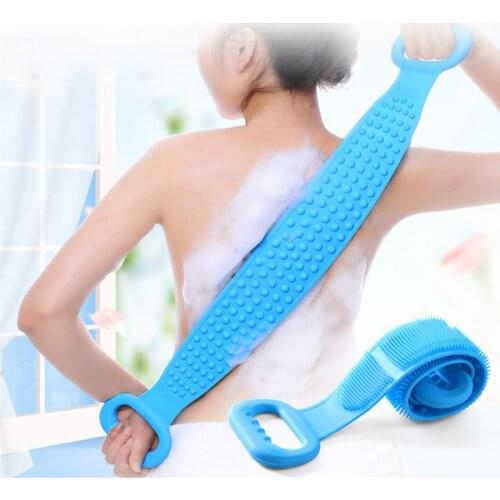2020 New Body scrub sponge scrub for body brush back scrub accessories bath wipes belt shower brushes scrubber sponge