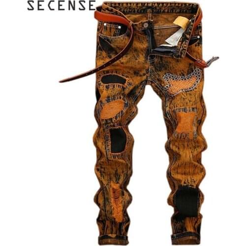 Мужские классические джинсы SECENSE China At AliExpress