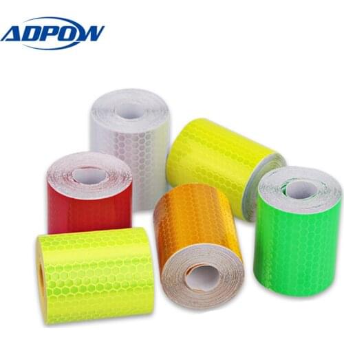 5cmx3m Safety Mark Reflective Tape Sticker Car Styling Self Adhesive Warning Tape Automobiles Motorcycle Reflective Strip