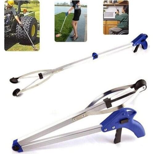 1pcs 80cm Foldable Trash Picker Extra Long Grabber Reacher Reaching Assist Tool Litter Pick Up Garden Picker