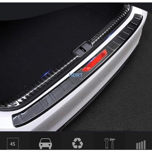 Stainless steel trunk inner guard For Lexus ES 200 260 2017 2018 2019 2020 2021 Car Inner Rear Bumper Guard Plate Cover Trim