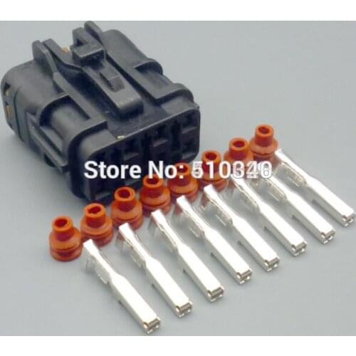 1set 8 hole female plastic parts car connector car connector with terminal