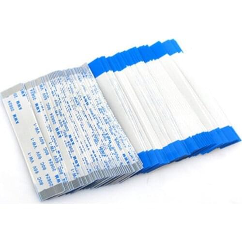 10pcs Flat flexible cable FFC FPC Flexible cable AWM 20624 80C 60V VW-1 FFC-0.5MM 1.0MM 4/5/6/8/10/12/14/16/18/20/24/26/30 Pin