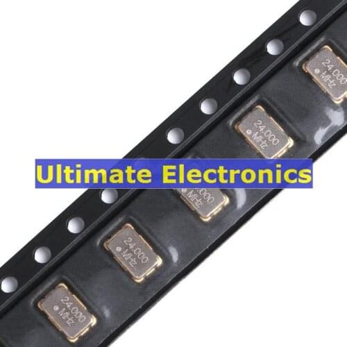 10pcs SMD Active Crystal 5032 24.000MHz 25PPM 3.3V 5.0*3.2mm 4feet