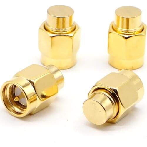 2PCS Gold Plated 2W 6GHz 50 Ohm Cable SMA Male RF Coaxial Connector Plug
