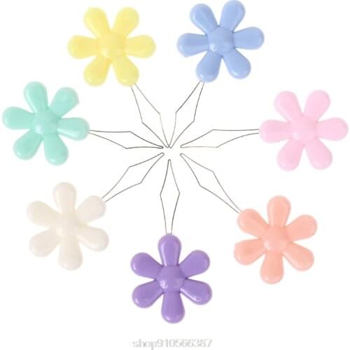 20pcs Multicolor Flower Shape Wire Loop Needle Threaders for Cross Stitch Sewing Needlework Thread Guide Tool D03 20 Dropship