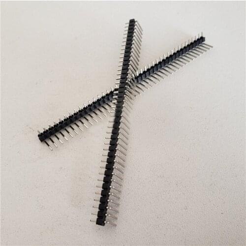 40 Pin 2.54MM pitch single row pin pin bent looper 2.54mm pitch curved needle bent pin single row