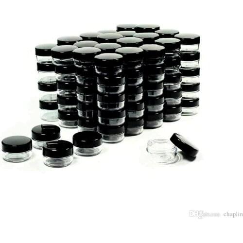 5 Gram Cosmetic Containers Sample Jars with Lids Plastic Makeup Sample Containers BPA free Pot Jars