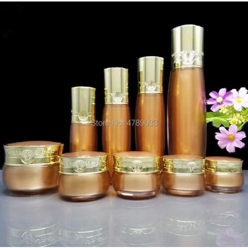 5pcs 15/20/30/80/100ml Emulsion Liquid Foundation Essence Press Spray Bottle 10/15/20/30/50g Cream Jar Suit Packing Bottling