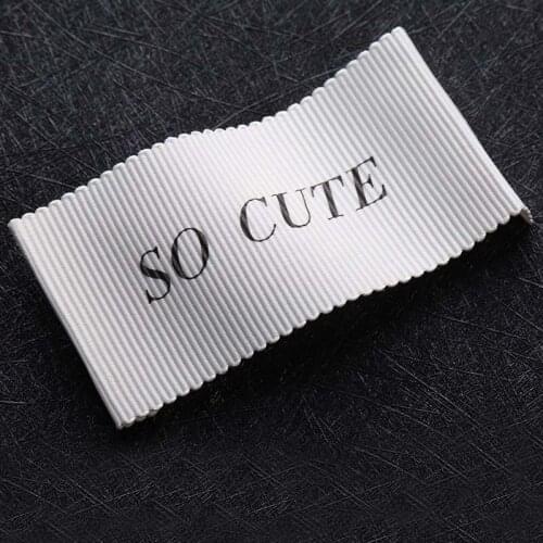 500pcs Custom Print Clothing Woven Label Collar/Garment T-shirt Collar Labels/Main Label/Embroidered Tags/Brand Logo