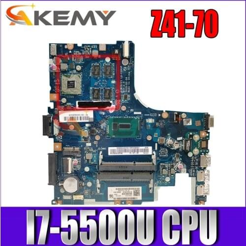 5B20J23824 5B20J23537 AIWZ0 Z1 LA-C281P For lenovo Z41-70 Z41-70-ISE 14" laptop motherboard SR23W I7-5500U Radeon R7 M360 4g
