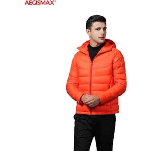 AEGISMAX Camping Jacket 95% White Goose Down 800FP Coat Winter Ultralight Keep Warm Down Jacket Outdoor Leisure Thickened Coat