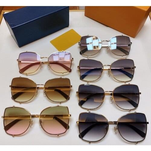 Brand Designer Womens Sunglasses Square Sunglasses Women Frameless Gradient Sun Glasses Women/Men Summer Beach Sun Glasses