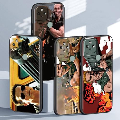 Arnold Schwarzenegger Commando 1985 Case For Google Pixel 4a 5G 5 4 XL Cell Phone Housing Black TPU Cover Soft Protective Shell