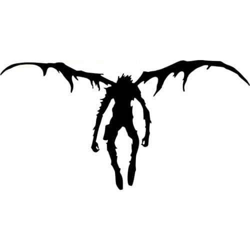 Dawasaru Car Sticker Death Note Ryuk Fashion PVC Waterproof Sunscreen Car Design Black/silver 17cm*9cm