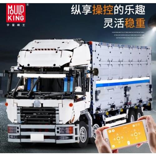MOULD KING MOC Electric The ARAKAWAS Moc Tow Wing Body Container Truck Tatra Model Building Blocks Brick Kids Toys Birthday Gift