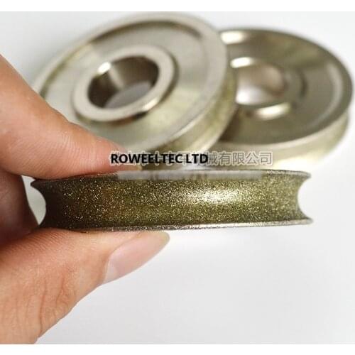 1pc Glass edging machine electroplating diamond wheel 65mm diameter electroplated diamond grinding wheel