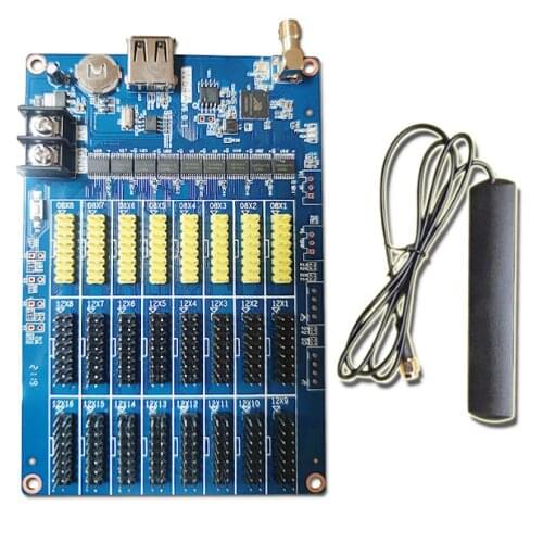 W64 HD-W64(old version W42) wifi wireless and USB ports led sign controller card supports P10,P16,P20,F3.0,F3.75,F5.0