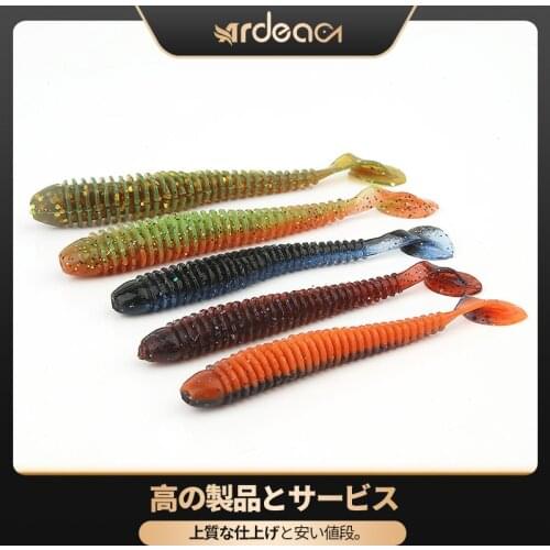 ARDEA Artificial Silicone Soft Bait 2g/3g/5g Worms Swimbaits Fishing Lure T Tail Baits Bass Fly Fishing Bait grub lure