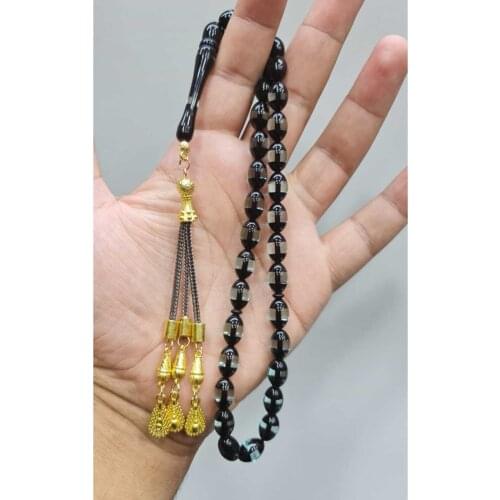 Islamic Tasbih Muslim Rosary Beads 33 Prayer Rosary For Men Bracelet For Men Accessory amber oltu amber stone Handmade Turkey