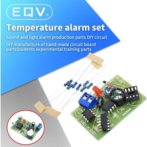Temperature buzzer kit acousto-optic alarm parts DIY circuit student experiment training parts