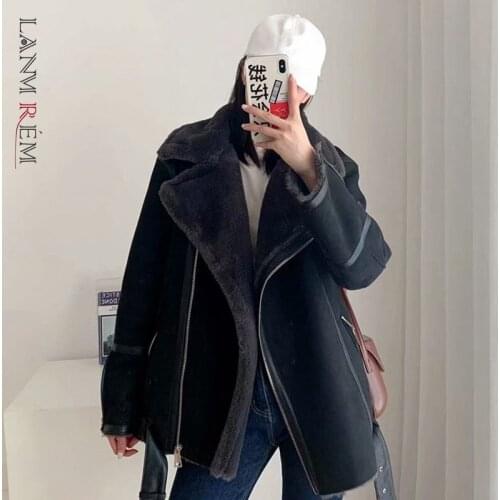 LANMREM Women's Suede Jackets