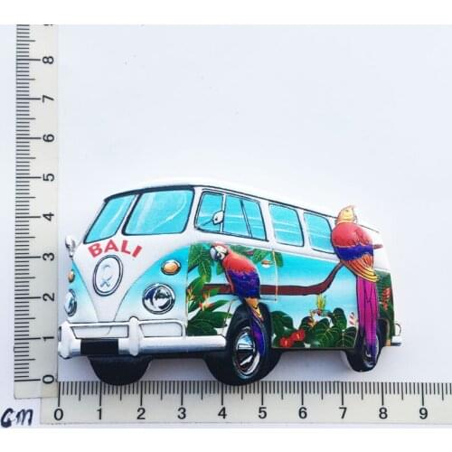 Bali Indonesia)Fridge Magnet Creative Travel Commemorate Crafts 3D Ornaments Magnetism Resin Material Refrigerator Stickers