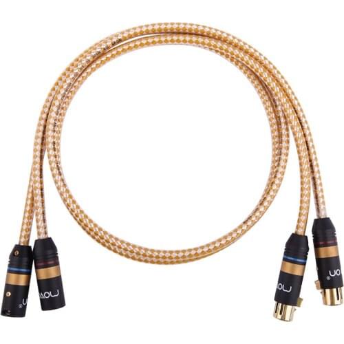 Move on M400 square core 6N single crystal copper XLR balanced signal line microphone audio line