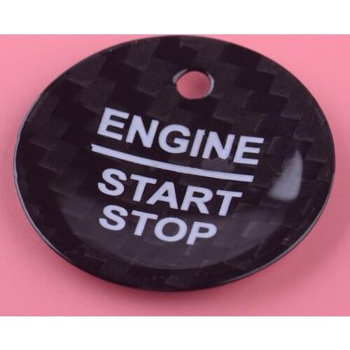Plastic Black Engine Start Stop Switch Button Sticker Cover Fit For Ford F-150 Escort Edge Mondeo Focus Everest Taurus Explorer