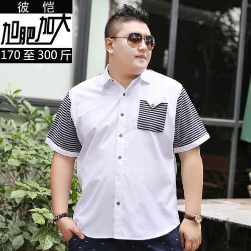 10XL 9XL 8XL 7X 6XL 5XL Men Shirt Oxford Shirt Blouse Men Camisa Masculina Short Sleeves Shirt Brand-clothing Casual Shirts